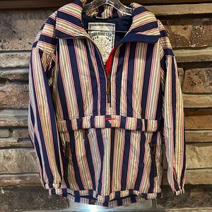Obermeyer Pattern Mixed 1/4 Zip Pullover Winter Jacket